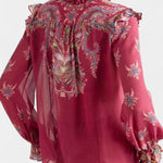 Bohemian Print Ruffled Chiffon Set by Amancia, photo 4