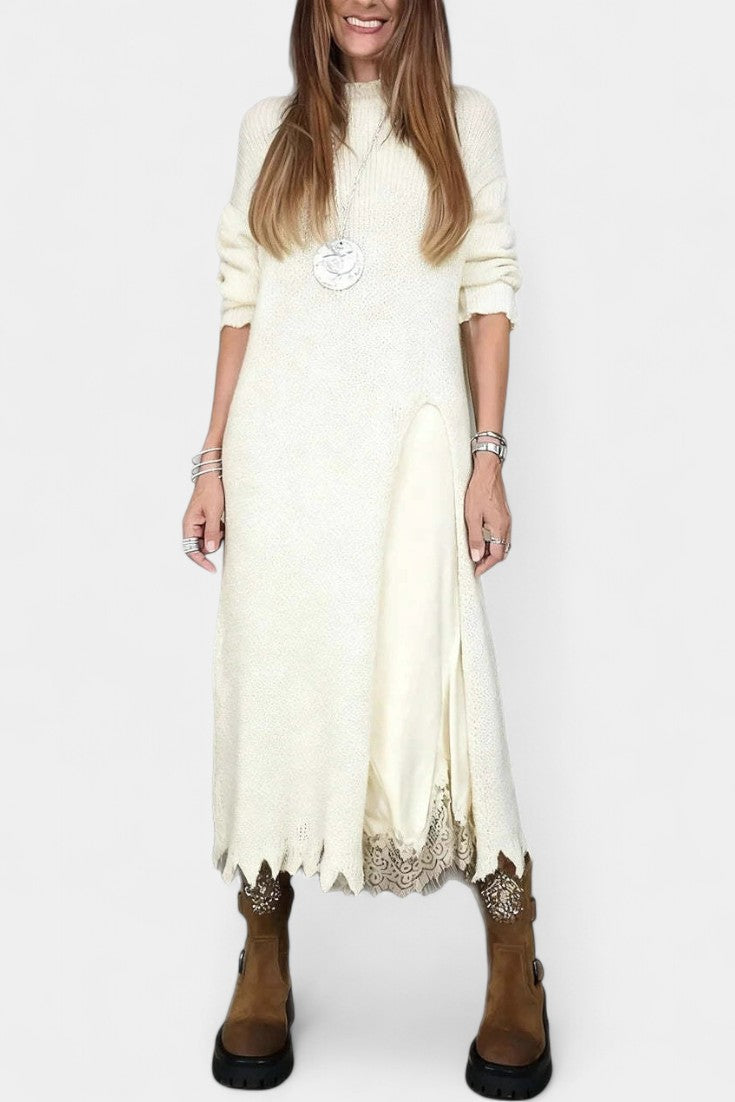 Women's Chic Layered Outfit in White
