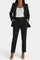 Women's Soft Fabric Two-Piece Fitted Set in Black