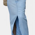 Asymmetrical Denim Set with Long Skirt, photo 6