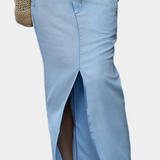 Asymmetrical Denim Set with Long Skirt, photo 6