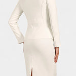 Chic Blazer and Pencil Skirt Ensemble with Notched Collar, photo 3