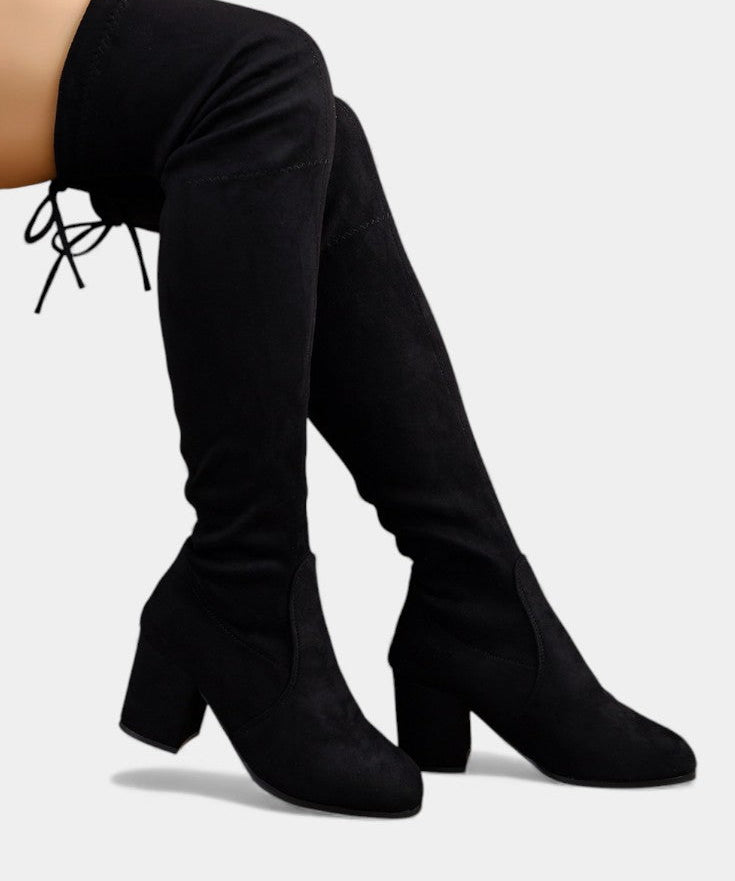 Women's Chunky-Heeled Thigh-High Boots, photo 2