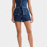 Sleeveless Jacket & High-Waisted Shorts, photo 4