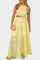 Women's Crop Top & Maxi Skirt in Yellow