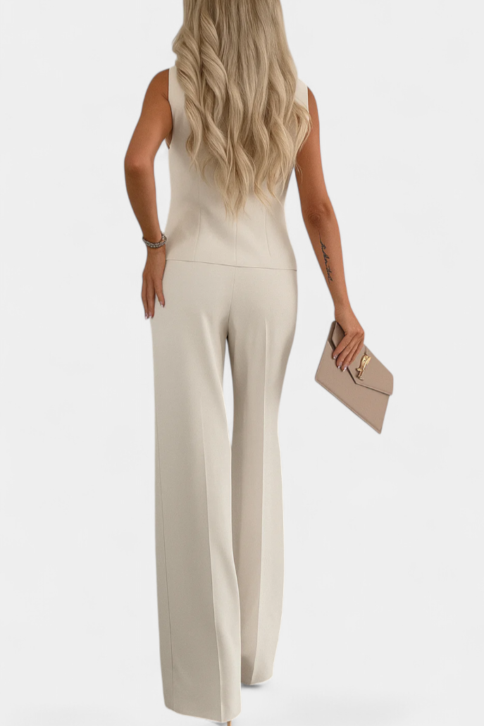 Sleeveless Set with Chic Flowing Pants, photo 2