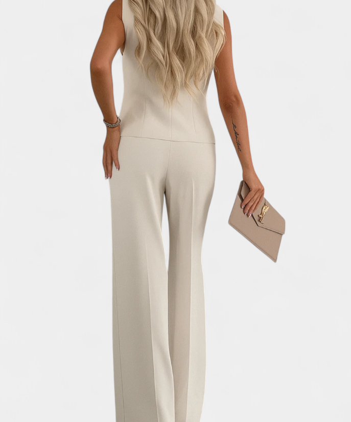 Sleeveless Set with Chic Flowing Pants, photo 2