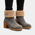 Sienna Faux Fur Block Heel Ankle Boots, photo 3