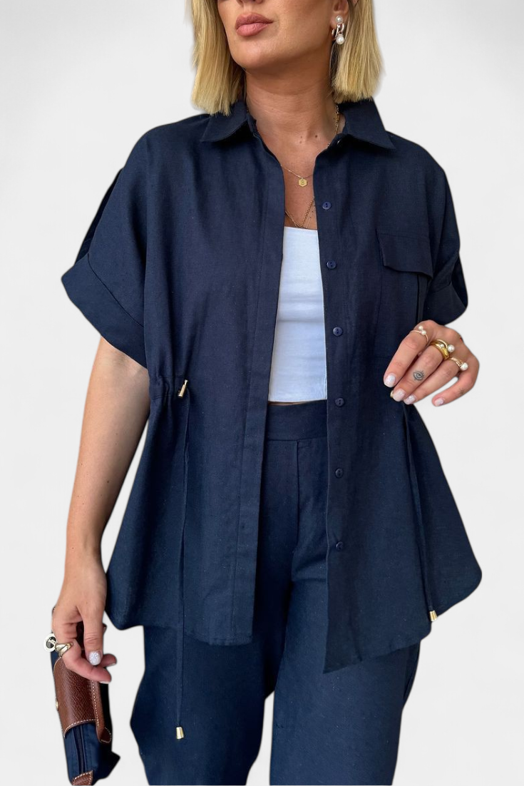 Relaxed Fit Two-Piece Linen and Cotton Set, photo 3