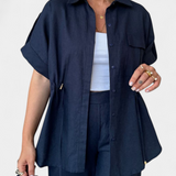 Relaxed Fit Two-Piece Linen and Cotton Set, photo 3