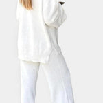 Women's Cozy V-Neck Two-Piece Daily Outfit, photo 6