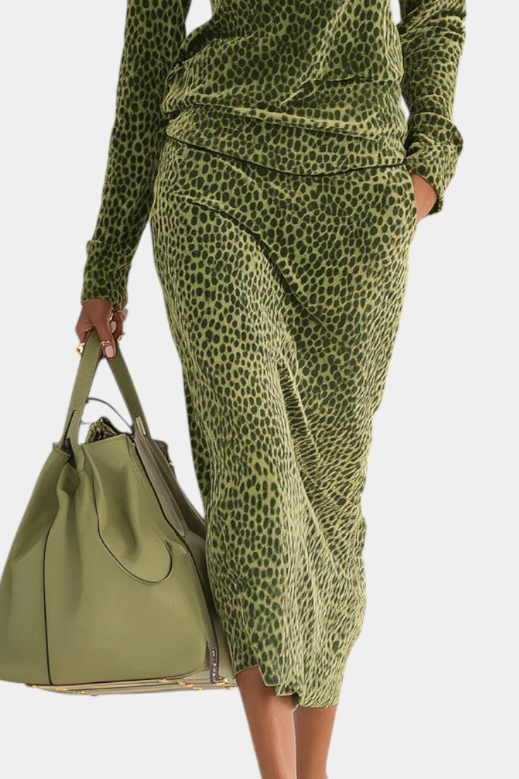 Vintage Leopard Print High Collar Ensemble, photo 4