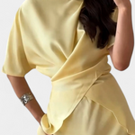 Two-Piece Ensemble with Crisscross Straps and Flowing Skirt, photo 5