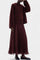 Oversized Sweater & Midi Skirt Set in Burgundy