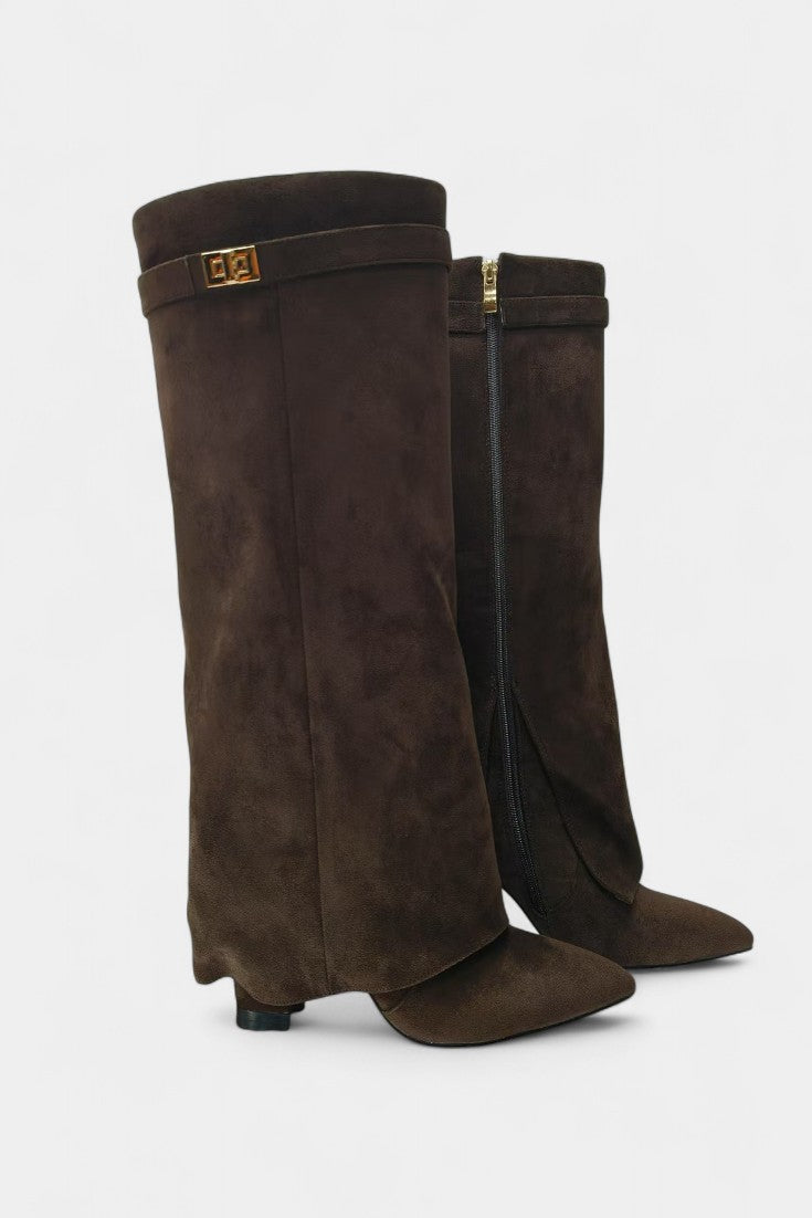 Women's Knee-High Boots with Block Heel, photo 7