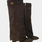 Women's Knee-High Boots with Block Heel, photo 7
