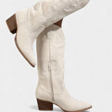 Suede Eusty Cowboy Boots with Block Heel, photo 7