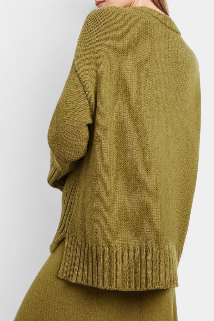 High Neck Sweater and Ribbed Maxi Skirt Set, photo 3
