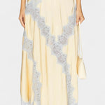 Satin and Lace Contrast Set with Flowing Midi Skirt, photo 4