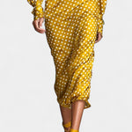 Polka Dot Satin Set with Matching Midi Skirt, photo 3