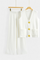 Women's Knit Vest with Wide-Leg Pants in White