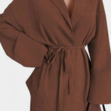 Women's V-Neck Blazer and Flared Pants Set, photo 2