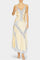 Satin and Lace Contrast Set with Flowing Midi Skirt in Apricot