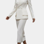 Blazer Set with Square Collar and Flowing Long Skirt, photo 2