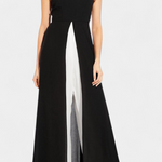 Two-Tone Sleeveless Layered Long Set with Flared Pants, photo 6
