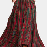 Lace Top & Red Checkered Skirt Set, photo 3