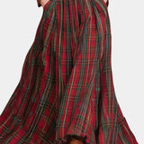 Lace Top & Red Checkered Skirt Set, photo 3