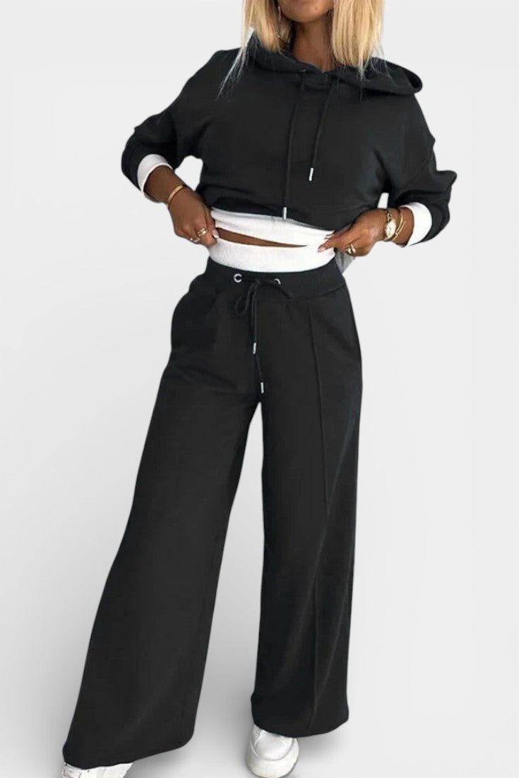 Oversized Comfort Hoodie and High-Waisted Pants Set, photo 3