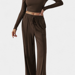 Elastic-Fit Viscose Yoga Set with Round Neck, photo 11