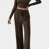 Elastic-Fit Viscose Yoga Set with Round Neck, photo 11