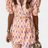 Puff-Sleeve Set with Flared Pants, photo 2