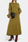 High Neck Sweater and Ribbed Maxi Skirt Set in Turmeric