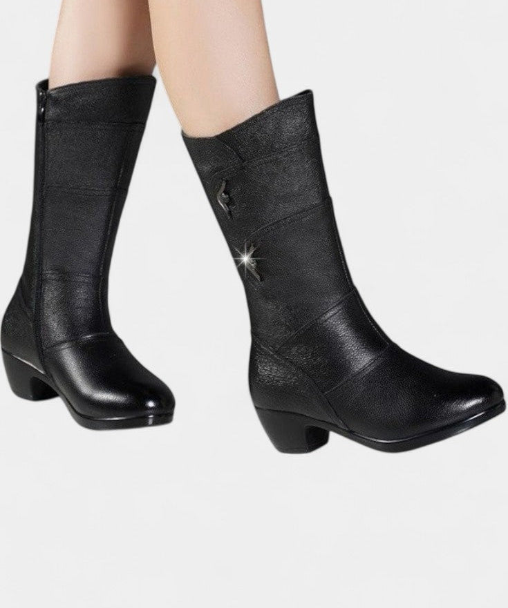 Ankle Boots Featuring Side Zipper and Cushioned Sole, photo 2