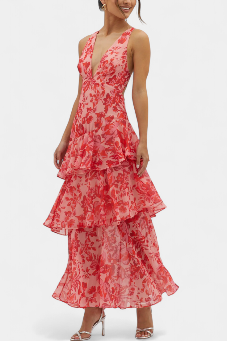 Zaryssah Elegant Dress in Red