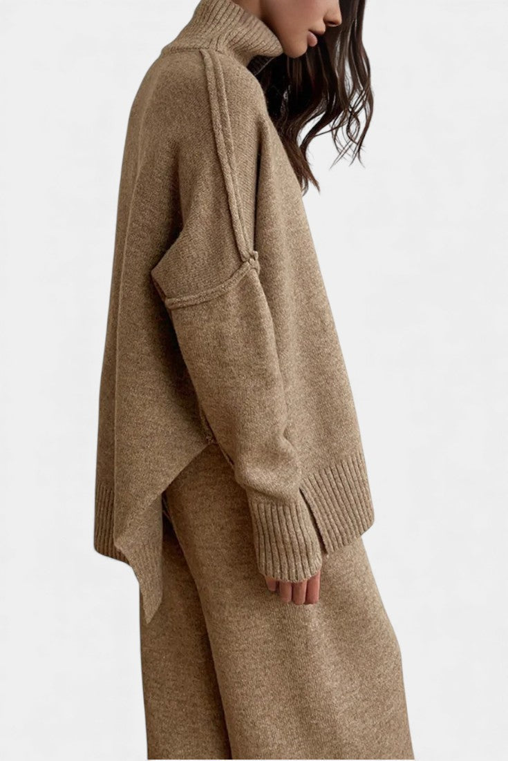 Turtleneck Knit Set with Wide-Leg Pants, photo 4