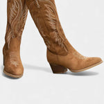Suede Eusty Cowboy Boots with Block Heel, photo 2