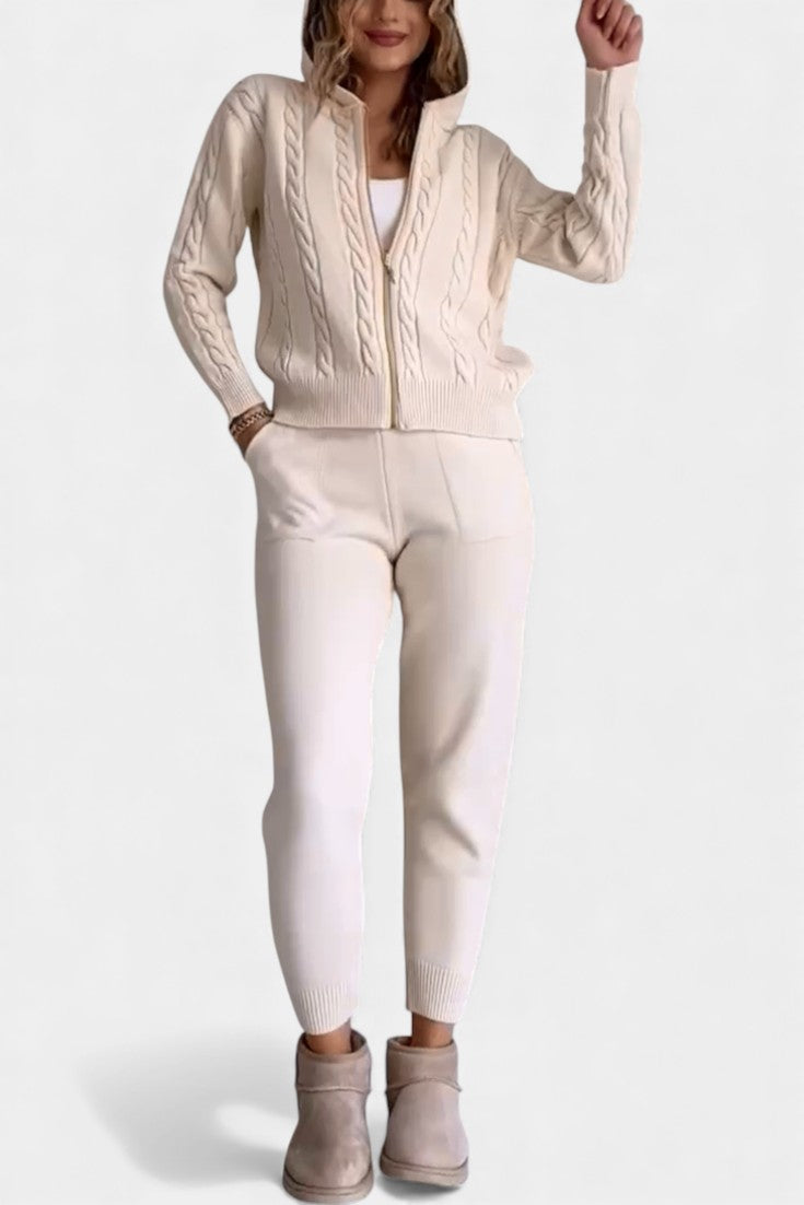 Women's Casual Style Set in Beige