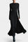Women's Armelle Long Wrap Dress in Black