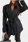 Belted Blazer & Lace Mermaid Pants Set in Top