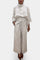 High-Neck Set with Asymmetric Pants in Hemp