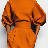 Structured Top and Midi Skirt Two-Piece Set, photo 3
