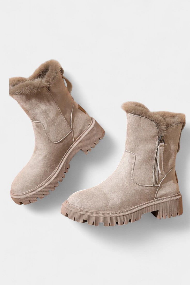 Fur-Trimmed High-Top Platform Snow Boots, photo 2