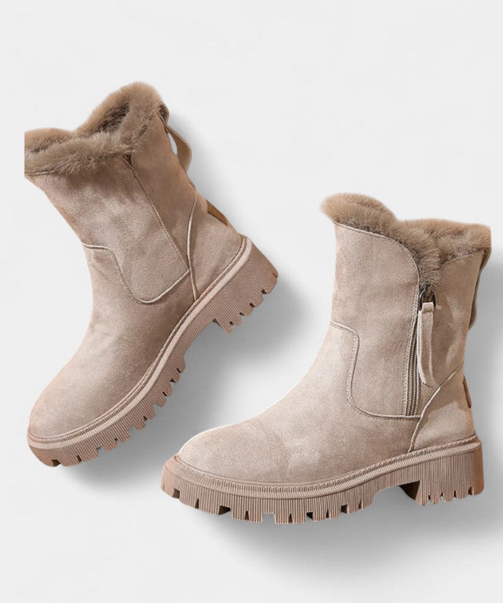 Fur-Trimmed High-Top Platform Snow Boots, photo 2
