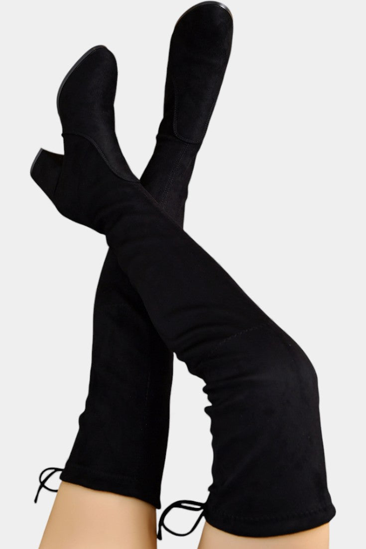 Women's Chunky-Heeled Thigh-High Boots, photo 3