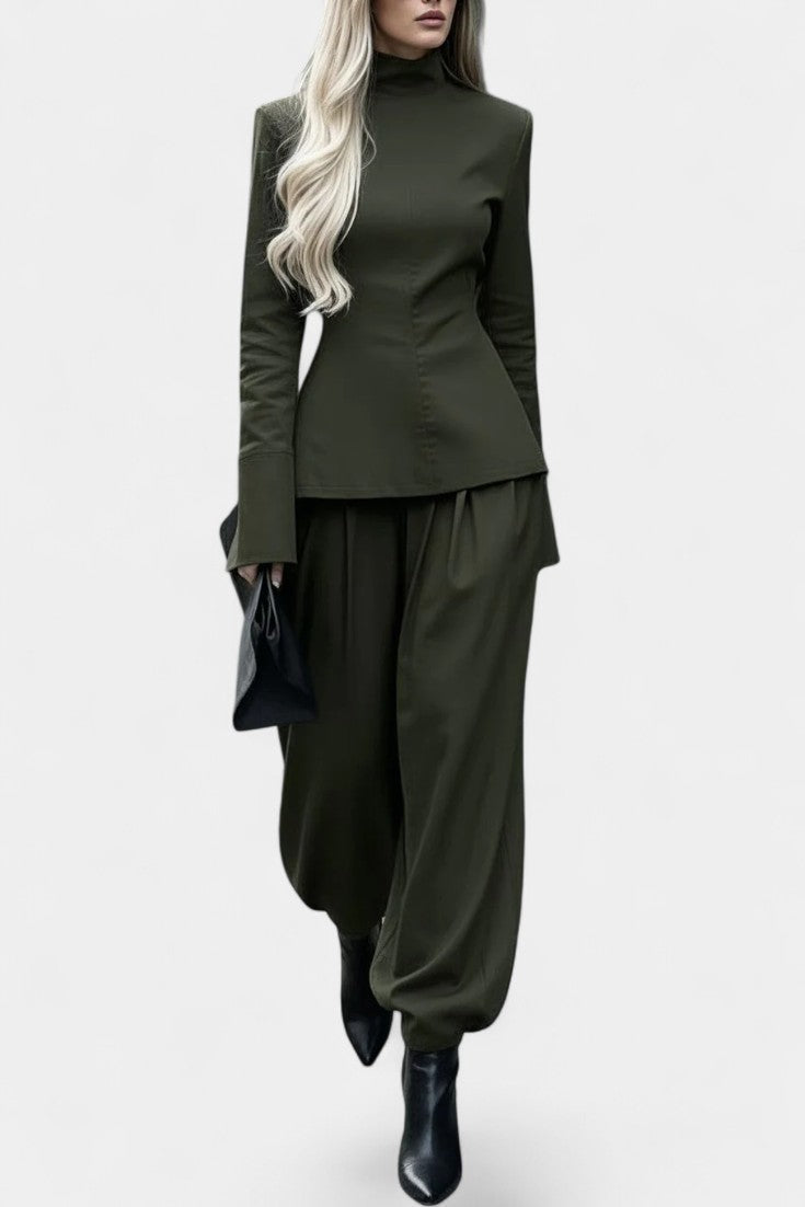 Women's Couture Esmeralda Elegant Ensemble in Green