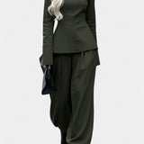 Women's Couture Esmeralda Elegant Ensemble in Green